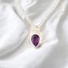 Rare Amethyst Gemstone 925 Sterling Silver Handmade Jewelry Gift Pendant 1.01" PP-56-4