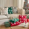 INS Style Throw Pillowcover Christmas Tree Cushion Cover Velvet Christmas Pillowcase  Sofa/Bed