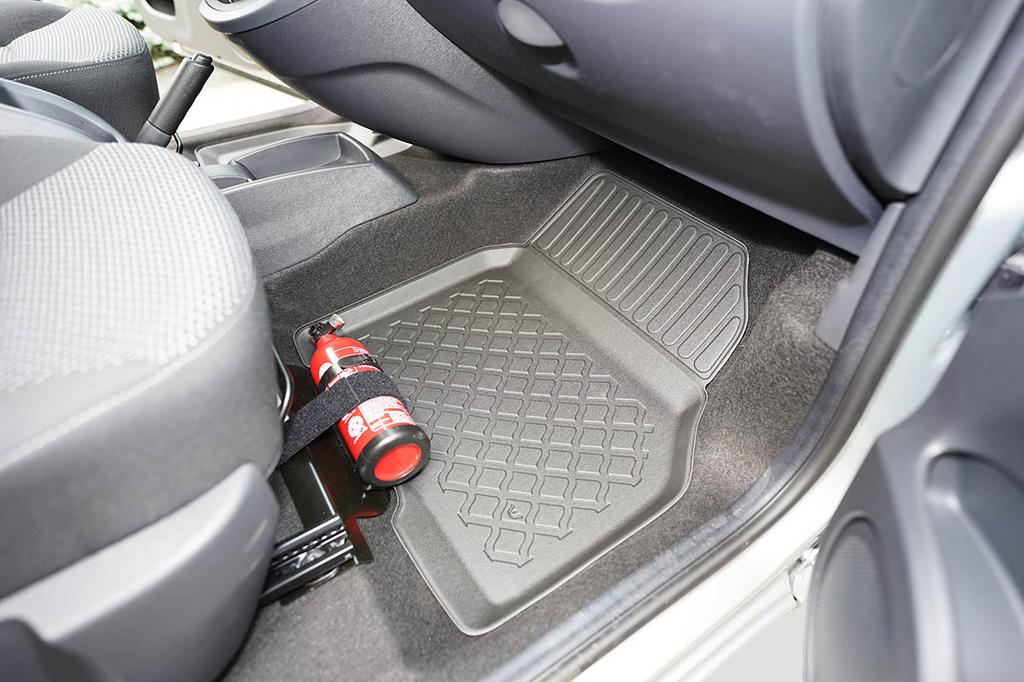 ARISTAR All-Weather Floor Mats + Universal Tunnel Cover for Mercedes Citan W415 2012-2021 / Renault Kangoo II Long 2008-2021