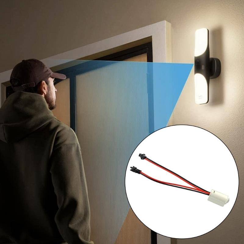 PIR Motion Activated Sensory Switcher Light Sensory Function 5V 12V 24V Auto On Off Switcher For Cabinet Closet Lighting