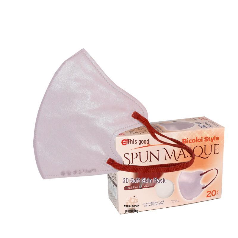 Japonská 3D jednorázová unisex spunlace netkaná ochranná maska