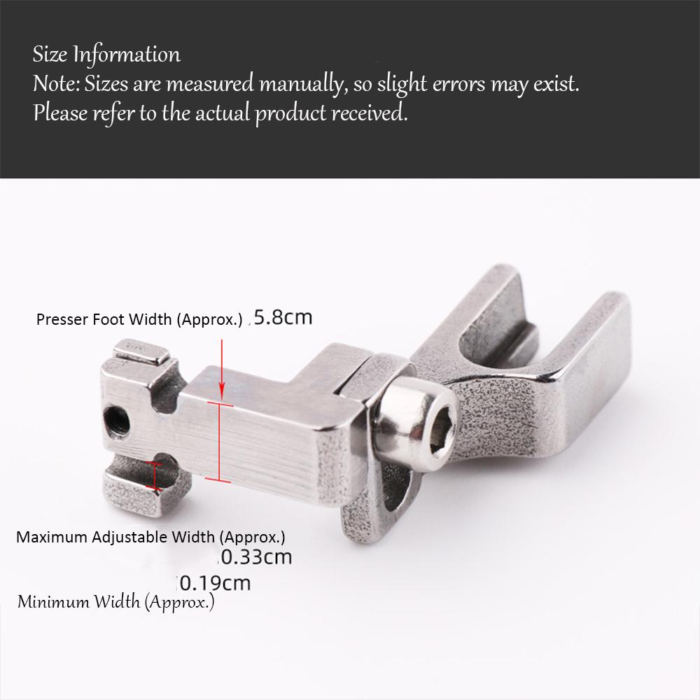

Flatbed Sewing Machine T88 Adjustable Multi-Function Invisible Zipper 3-in-1 Presser Foot Left/Right Single-Side Zipper Presser
