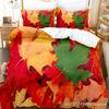 Maple Leaf Queen Bedding Set Duvet Cover Set Kids Bedding Digital Printing Bed Linen King Size Duvet Cover
