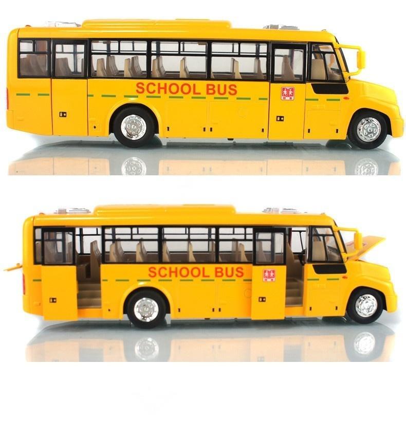 Módní modely školních autobusů Hračky Autíčka Slitina