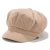Unisex jednobarevná manšestrová osobnostní čepice Newsboy Jaro Podzim Retro baretové čepice Divoké ležérní čepice Unisex divoká osmihranná čepice