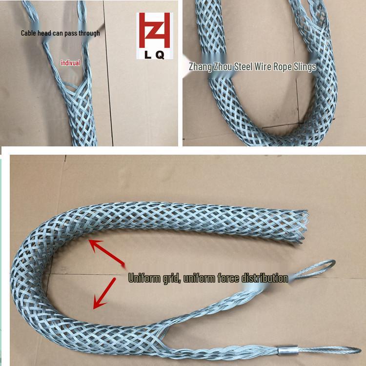 Steel Wire Rope Double-Sided Pull Net Sleeve for Cables
