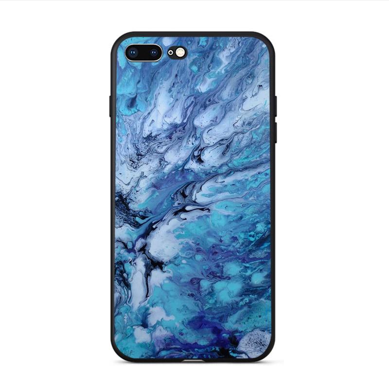 Weiche Telefonhülle mit glänzender Granitstein-Marmorstruktur für iPhone X XS XR 11 Pro Max SE2020 6s 6 7 8 plus 5 5S 10 TPU-Schale