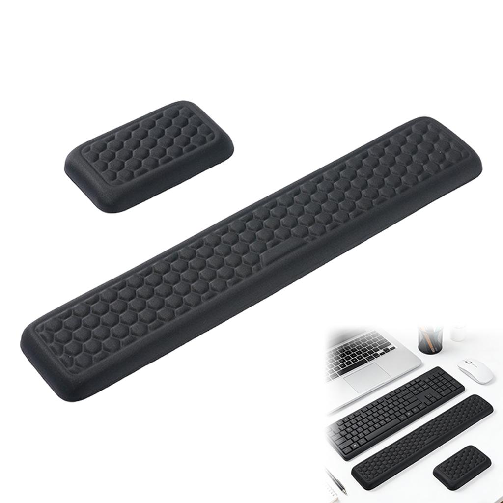 Memory Foam Wrist Rest for Keyboard and Mouse Ergonomic Design Wrist Support with Non Slip Base