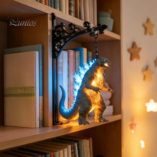Study Room Table Accessory Library Lantern, Vintage Hanging LED Bookshelf Lamp, Decorative Book Nook Light Ornament Gothic Style Night for Reading