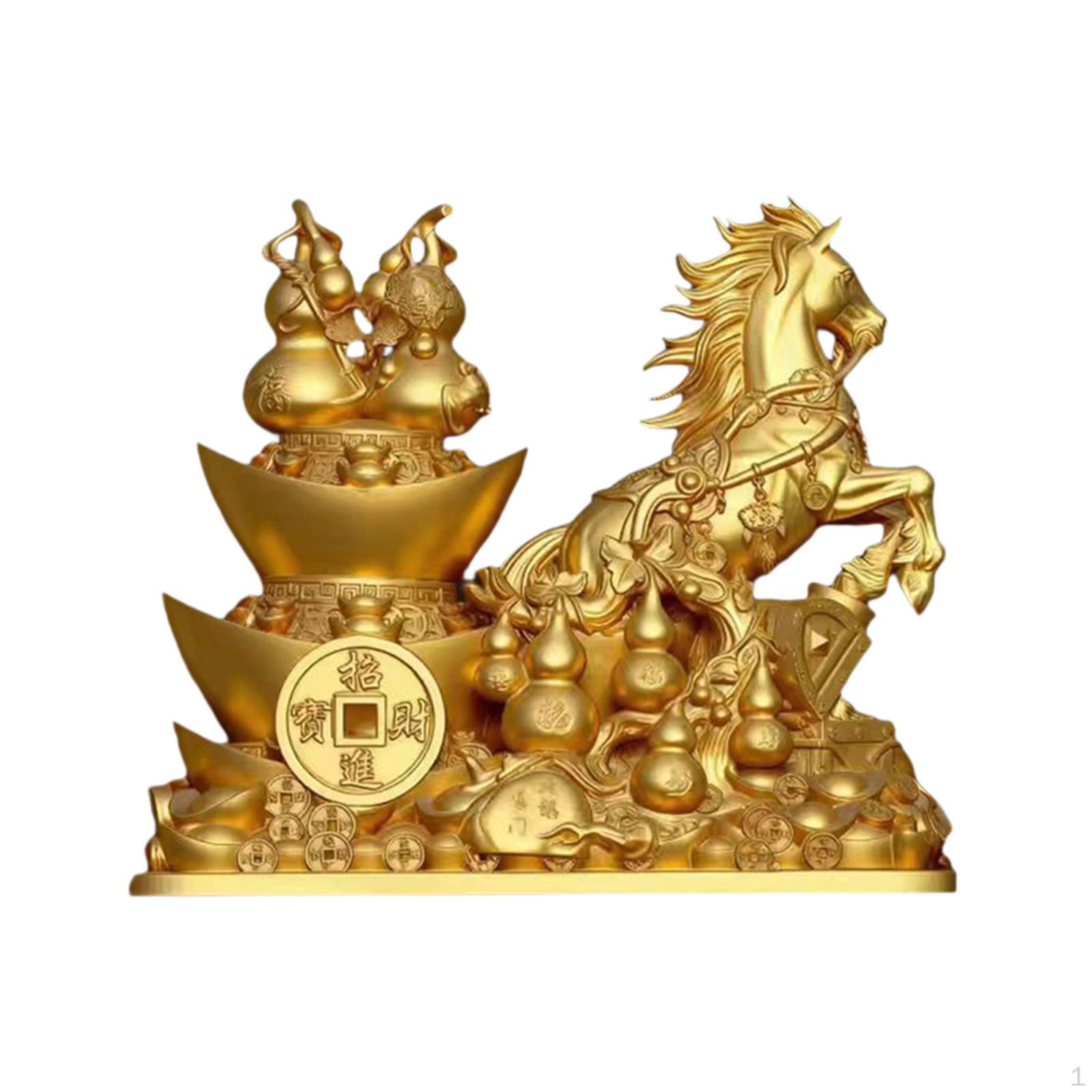 

Horse Statue Adornment Feng Shui Decor for Bedroom Office Desk Shelf