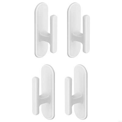 62KD 4 Pièces Enrouleur de Cordon de Stores de Sécurité Support de Cordon de Stores de Fenêtre Crochets Adhésifs pour Porte-Cordon de Rideaux