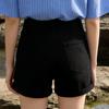 Dámské barevné džíny Stretch Slim Fit Distressed Denim Shorts