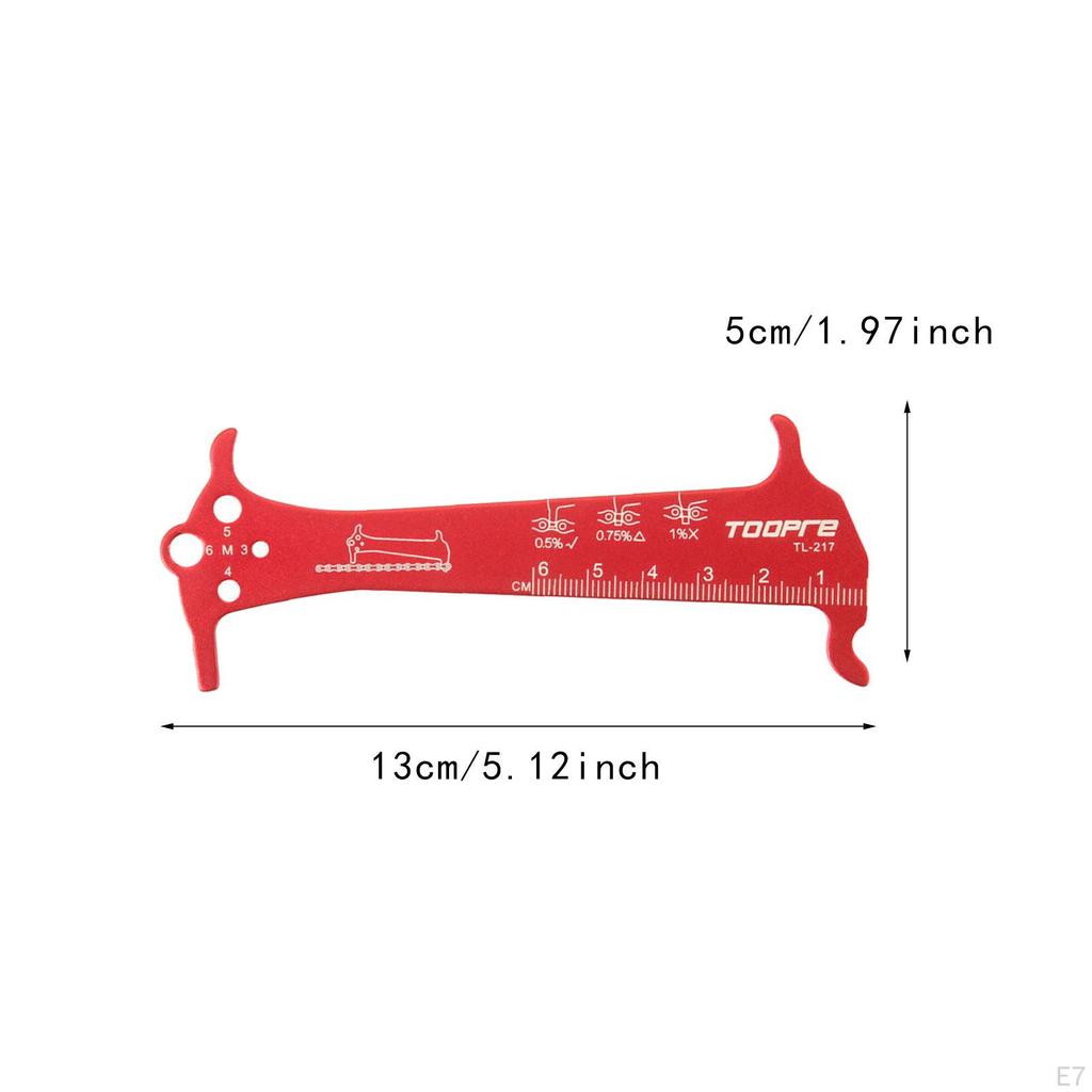 Bicycle Chain Checker 3 In 1 Wear Indicator Measuring Tool Ruler Professional