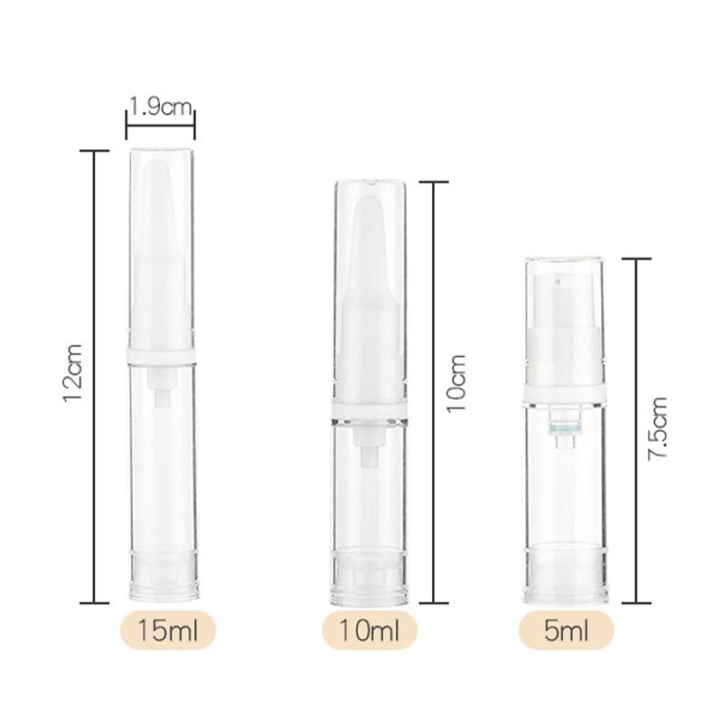 Reiseflasche für flüssige Grundierung, 5/10/15 ml, Kosmetik, Augencreme, Vakuumflasche, tragbare, nachfüllbare Reiseflaschen