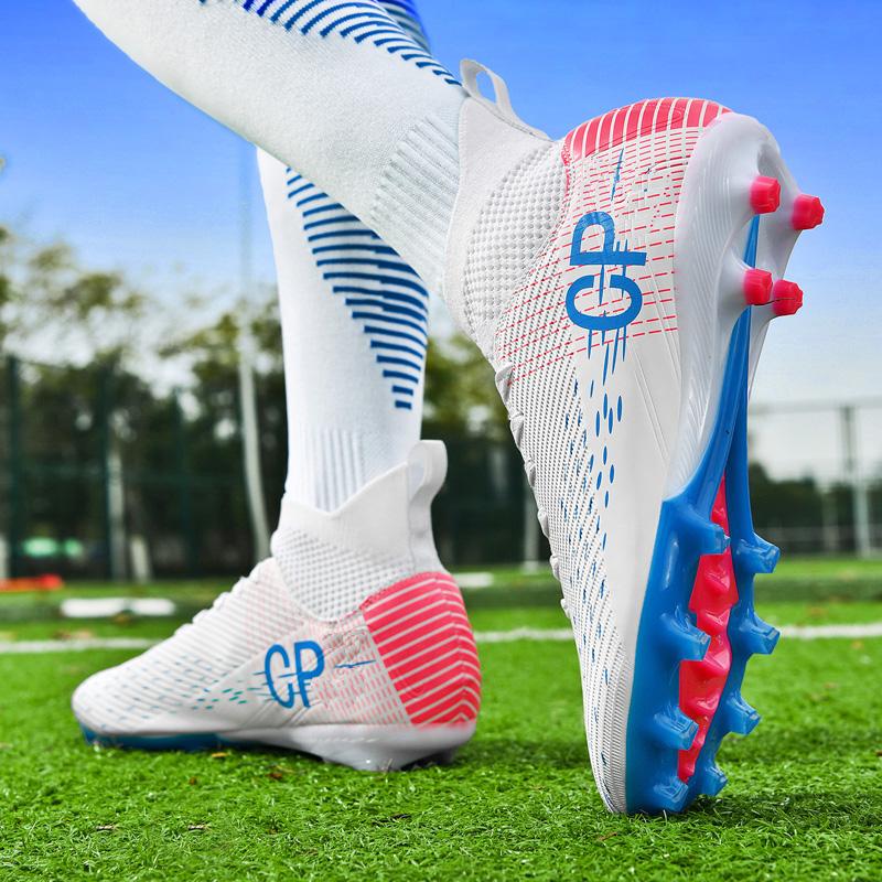 35-45 Jugend Herren Übergröße Hoher Schaft Nagel Fußballschuhe Trainings Sportschuhe Kinder Fußballschuhe