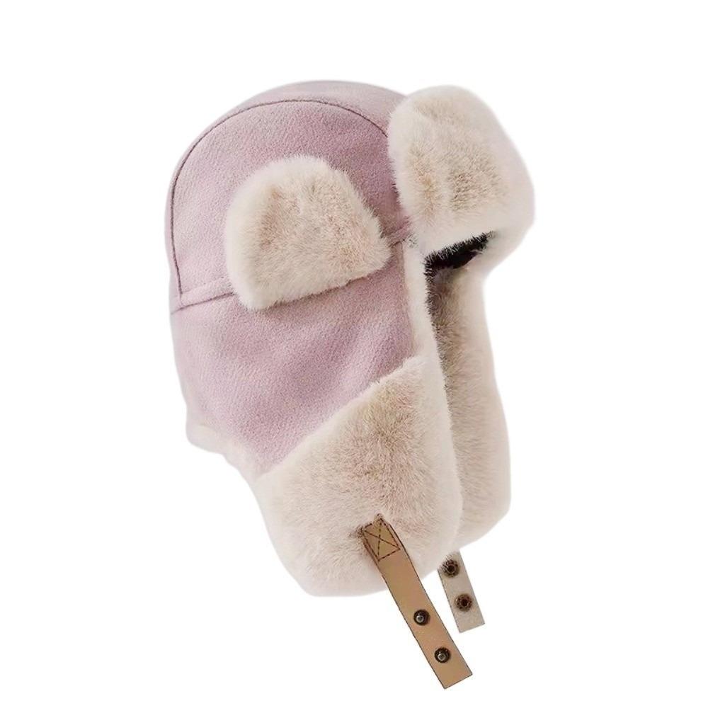 Thickened Winter Plush Hat Fleece Earflap Hat Fashion Ear Protective Hat Women