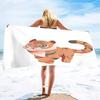 Absorbent Beach Towel Tiger Print Sand Free Lightweight Quick Dry Gym Sunbed Pool Swim Travel Towels Blanket for Men Women