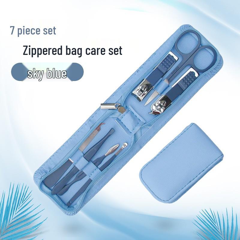 Stainless Steel Manicure Nail Clipper Set - Complete Grooming Tools Kit