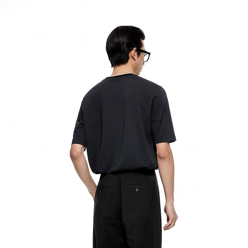 Suxie Men's Loose Fit Round Neck Short Sleeve T-Shirt 9P5113140