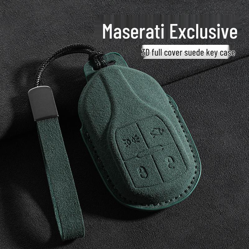 Alcantara Suede 3D Key Bag for Maserati Ghibli/LevanteGT
