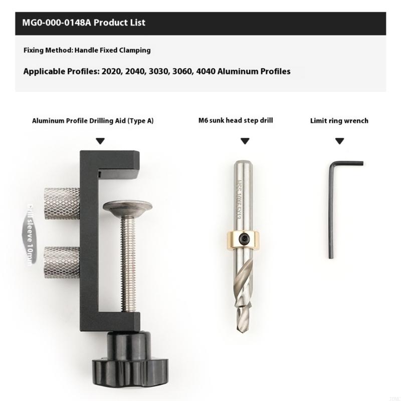 Aluminum Profile Tappings Assistant Tap Guide Jig For 20 30 40 Series European Standard Aluminum Extrusion J0MC China Mainland