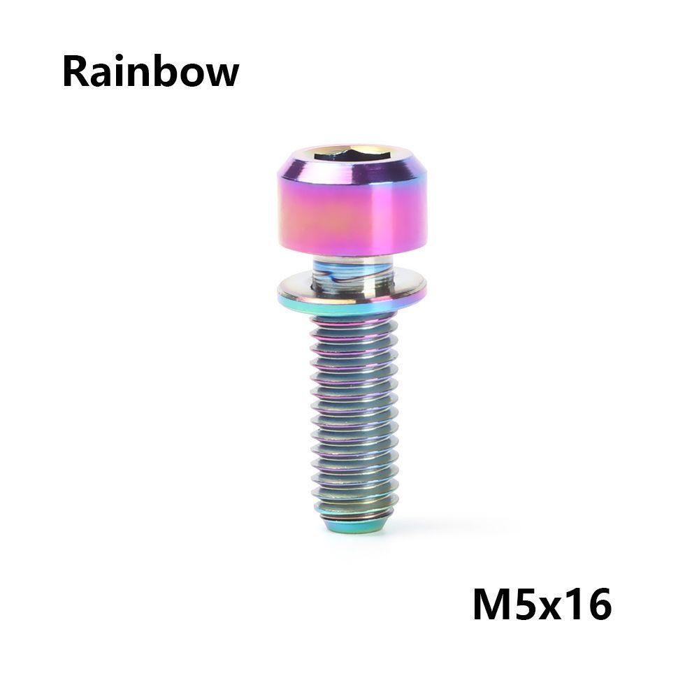 Nové titanové šrouby pro upevnění představce TC4 M5 16mm/18mm/20mm pro kolo MTB, šrouby pro představec jízdního kola, upevňovací šrouby, díly pro cyklistiku, 3 barvy