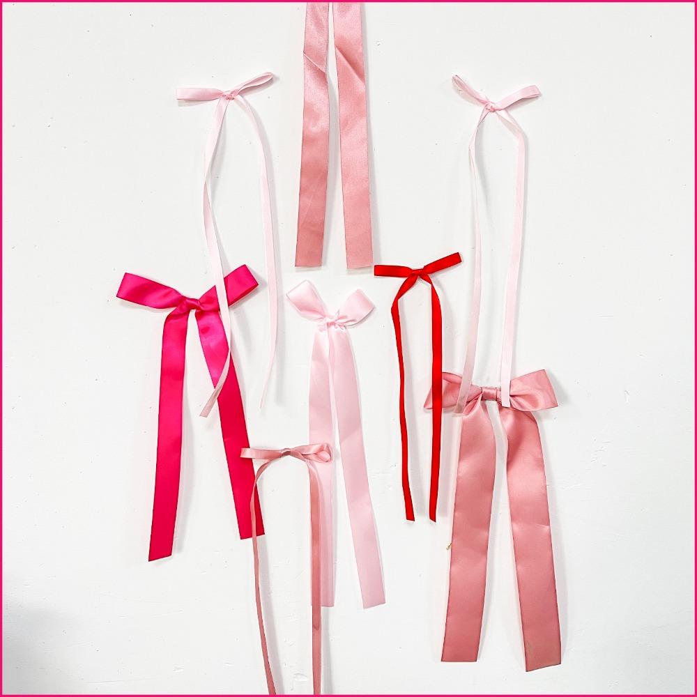 12/16/45Pcs Pink Bow Party Decorations Big Ribbon Bows Wall Decor for Coquette Baby Shower Bridal Wedding Birthday Supply