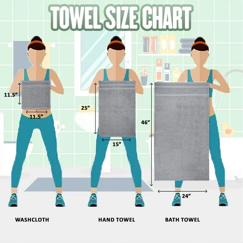 

10 Piece Towel Set Soft Absorbent Cotton Quick Dry Bath Towels Hand Towels Washcloths Durable Fade Resistant Popcorn Texture United States