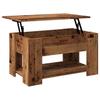  Coffee Table Old Wood 79x49x41 Cm Glued Wood