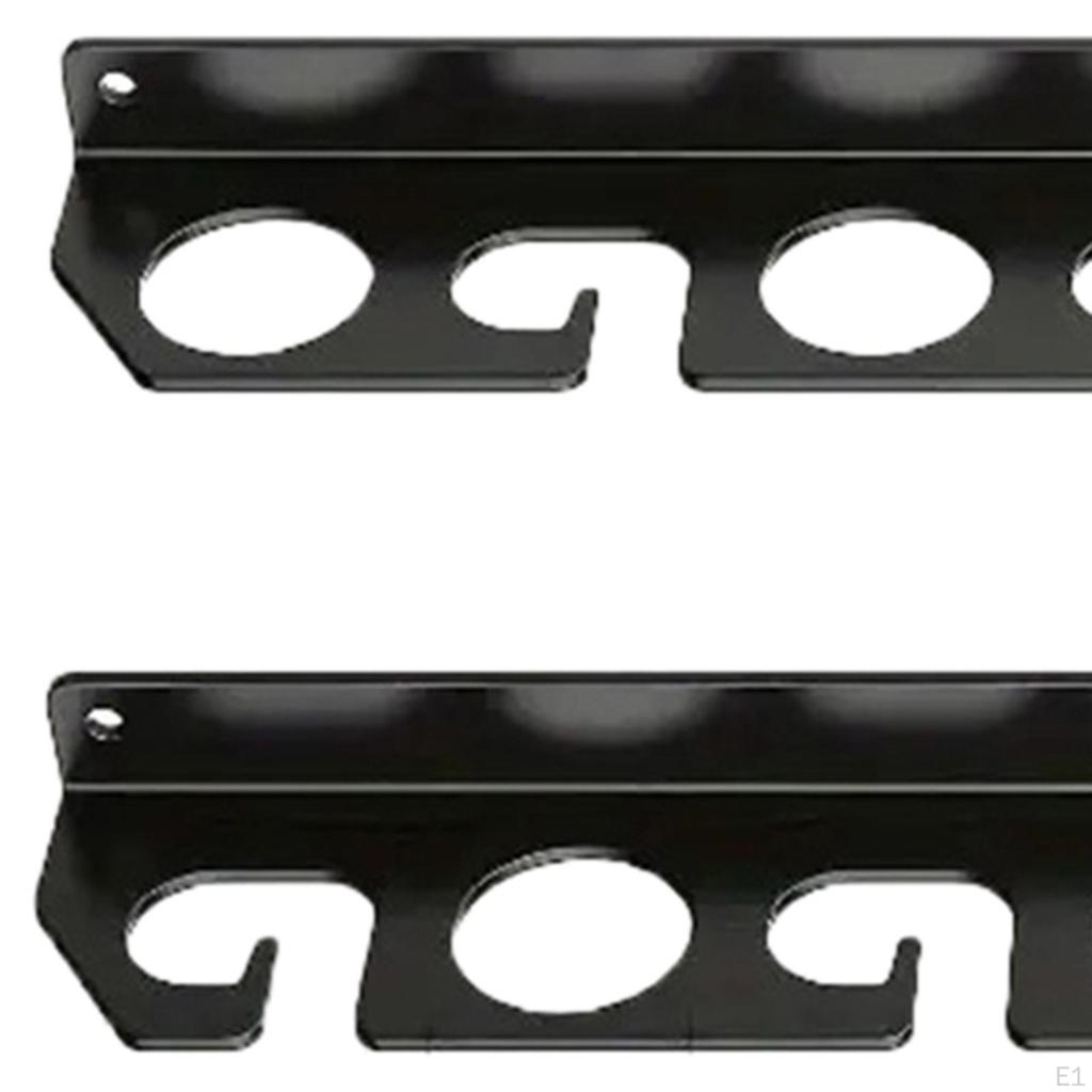 Fishing Rod Holders Racks Iron Easy To Install Wall Mounted Storage Organizer Display
