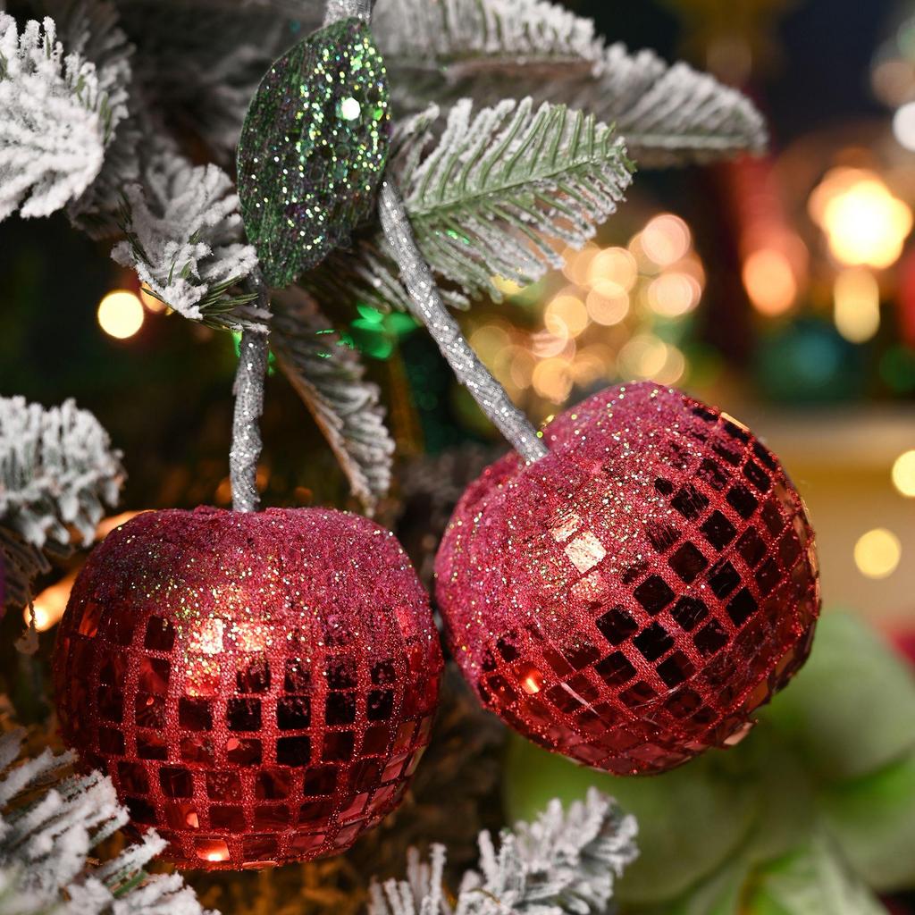 Disco Ornament - Cherries 8cm