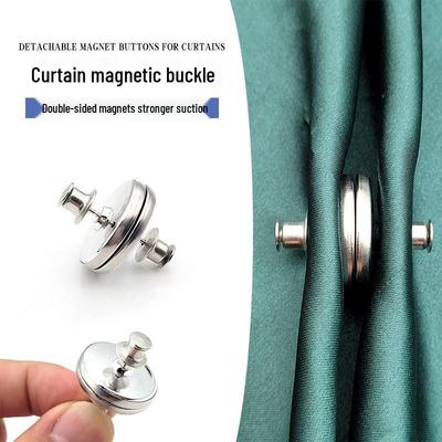 Magnetic Nail-Free Curtain Buckle Set - Lightproof Closure & Fixing Solution