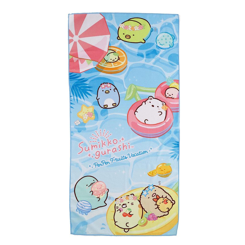 Marushin Bath Sumikko Sumikko Summer Leisure Bath 6575045800 Towel, Gurashi, Vacation, Quick-Drying, Towel, Large,