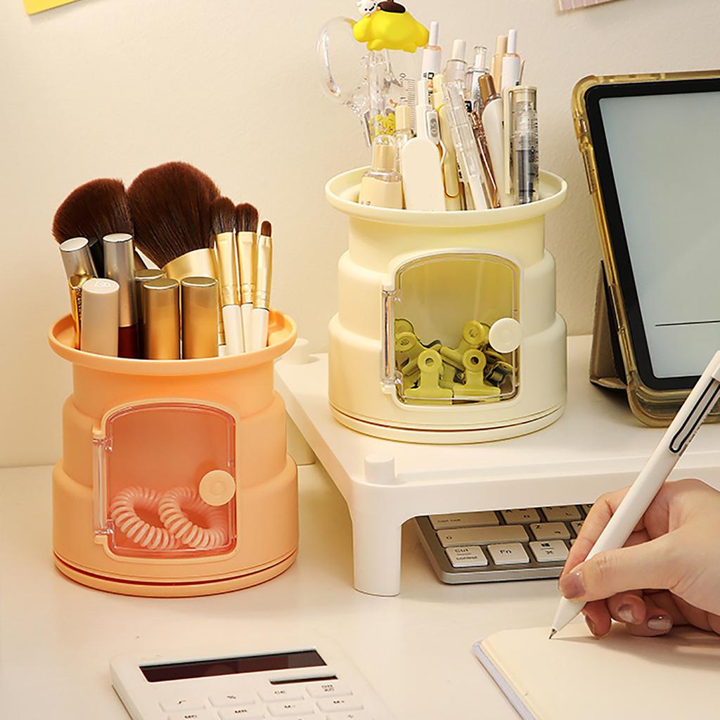 Pen Pencil Holder For Desk 360° Rotating Desk Organizers And Accessories Cute Pen Cup Pot For Office School Home