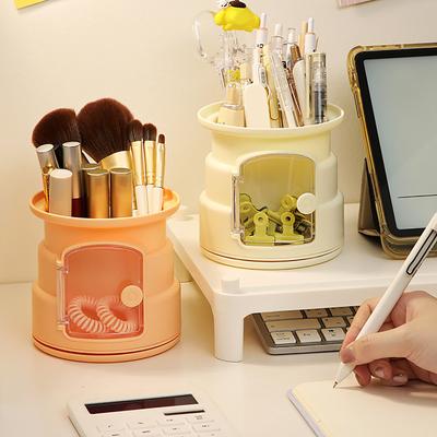 Pen Pencil Holder For Desk 360° Rotating Desk Organizers And Accessories Cute Pen Cup Pot For Office School Home