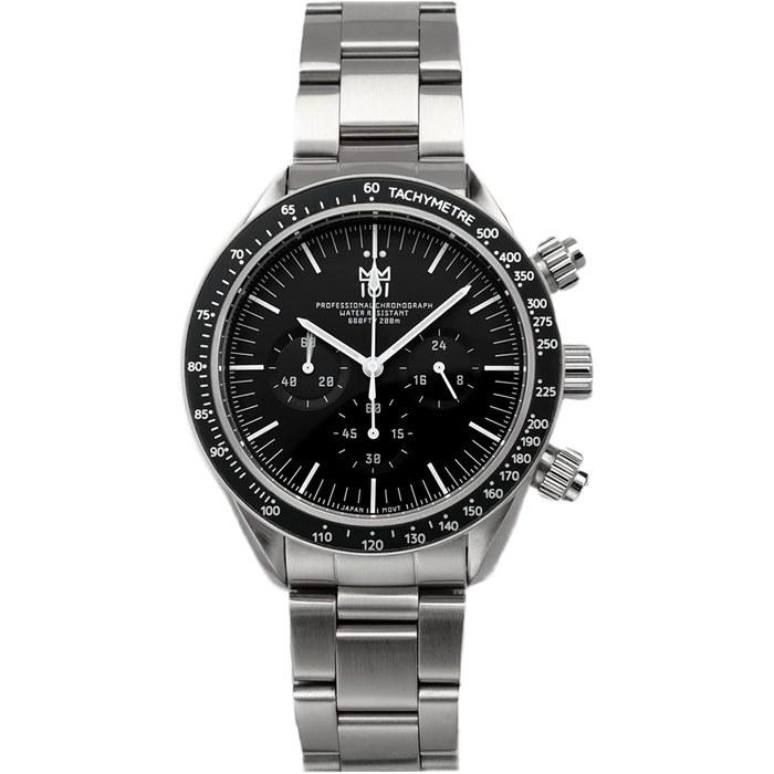 [HyakUICHI 101] Model 12 Divers Chronograph Men s Watch 200m Water Resistant No Date Black
