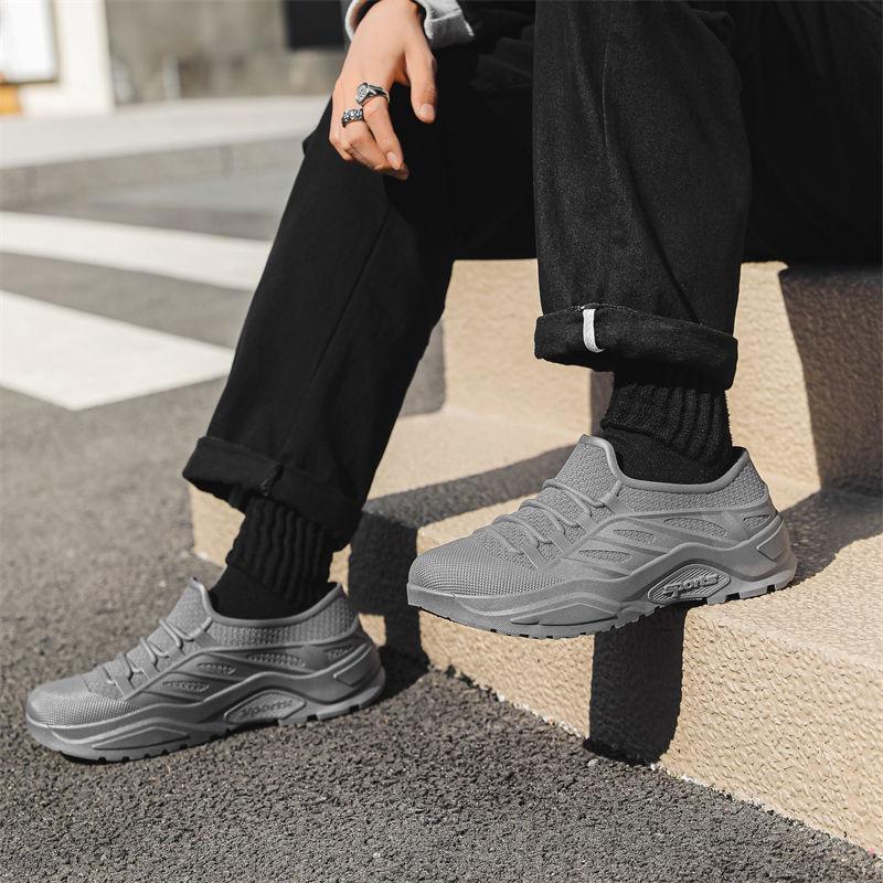 Modne Męskie Buty Deszczowe z Niską Cholewką Outdoorowe Antypoślizgowe Kalosze Męskie Modne Wodoodporne Buty Odporne na Ścieranie Buty Robocze do Kuchni Ogrodu Męskie