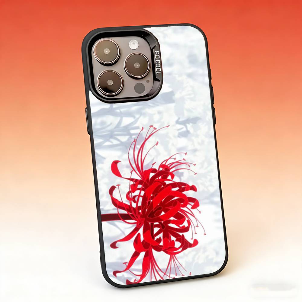 Ghoul Red Spider Lily Tokyo Phone Case For iPhone 17,16,15,14,13,12,11,Pro,Max,Plus,Mini, Air,SE Anti Fall Matte Hard Bumper