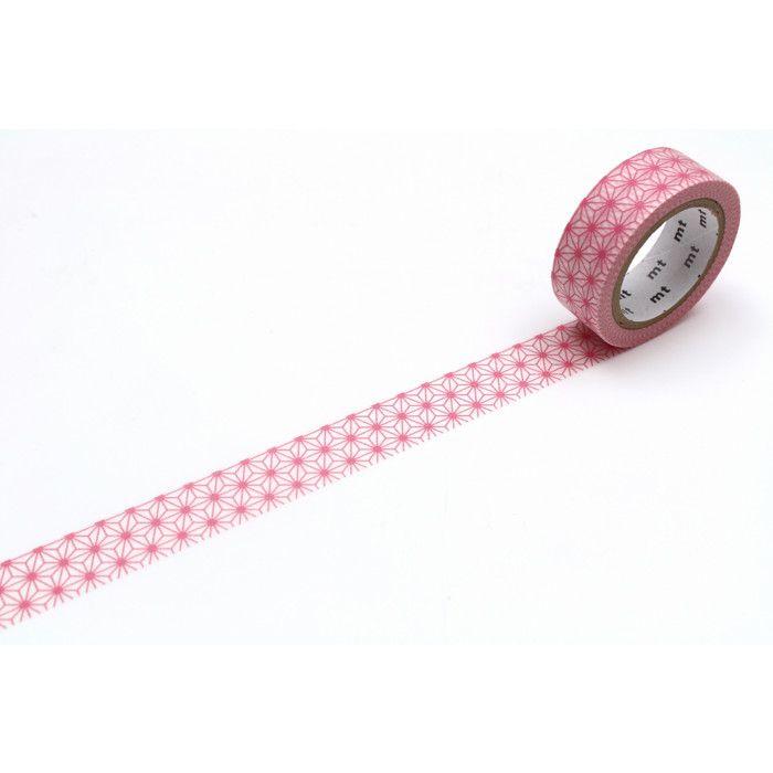 Masking Tape MT Étoile Asanoha Pastel Pink