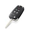 Flip Remote Car Key Shell Replacement with HU100 Blade for Chevrolet Cruze Lova Camaro Impala Spark & Opel Models 2 3 4 5 Button