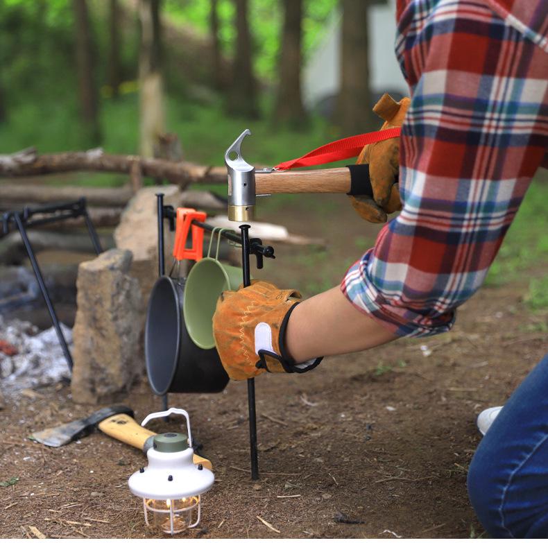 Heat-Resistant Leather Welding & BBQ Gloves: Thick Cowhide, Flame Retardant, Wear-Resistant, Protective Sleeve for Outdoor and Camping.
