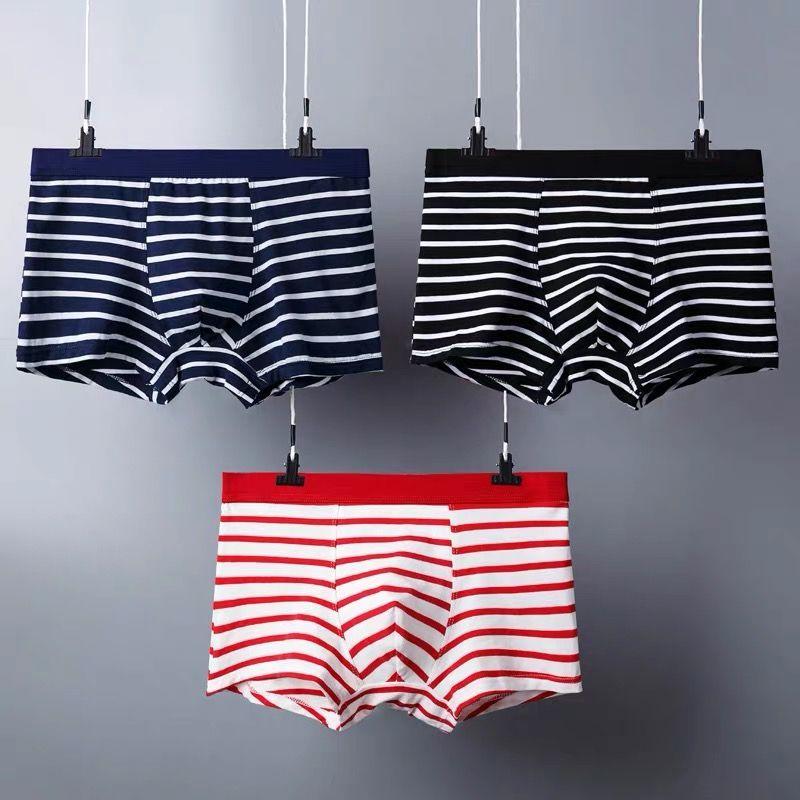 3ks Pruhované Sexy Pánské Spodní Prádlo Boxerky Kalhotky Bezešvé Pánské Spodní Prádlo Boxery Pánské Spodky Bikiny Spodní Prádlo Muž Základní