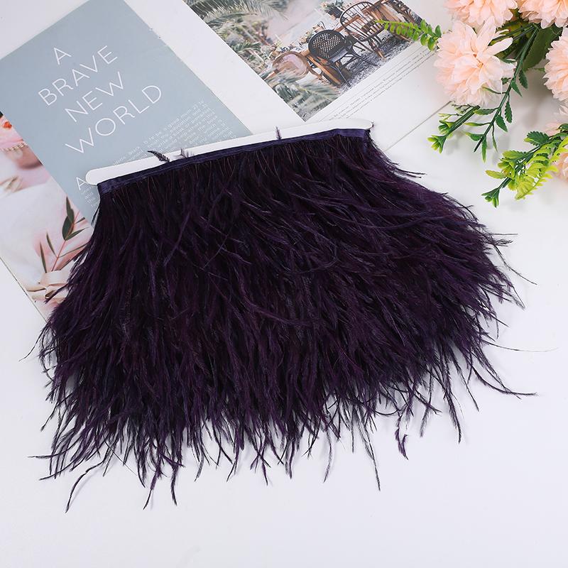 Natural Ostrich Feather Ribbon 1/5/10M, 10-15Cm Multicolor For Diy Crafts, Carnival Decor, Stage Show, Ready Stock, Factory Dire
