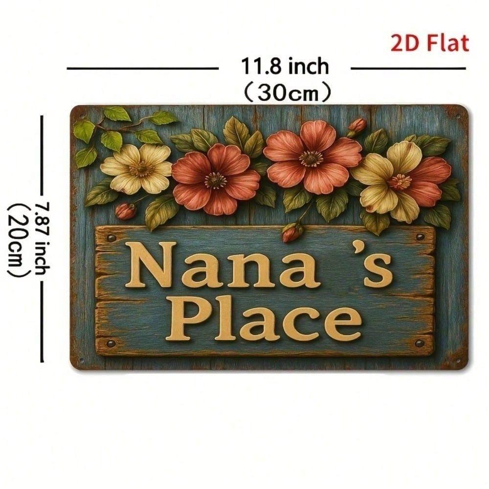Vintage Metal Wall Sign Retro Tin Plaque Home Decor