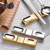 Heat Resistant Chopstick Rest Polished Universal Glossy Mirror Surface Chopsticks Support Kitchen Tools