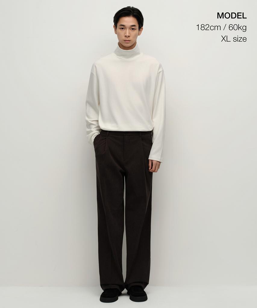 MUSINSA STANDARD [Heat Standard] Turtleneck Long Sleeve T-Shirt [Cream]