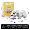 Fierce Beasts Building Block Model: Lion, Tiger, Black Panther, Gorilla - Educational Toy Gift