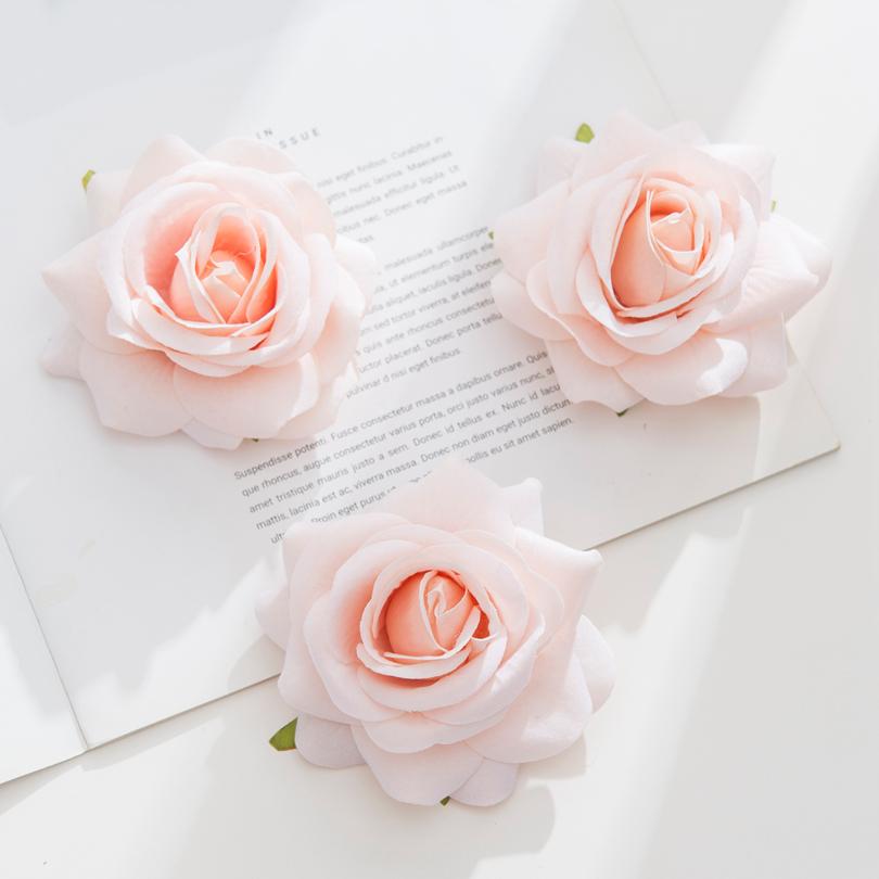 

Wholesale Artificial Flowers Silk Roses Wedding Wall Scrapbooking Home Decoration Accessories Festival Garland Diy Cake Material 10 Pieces шампанского