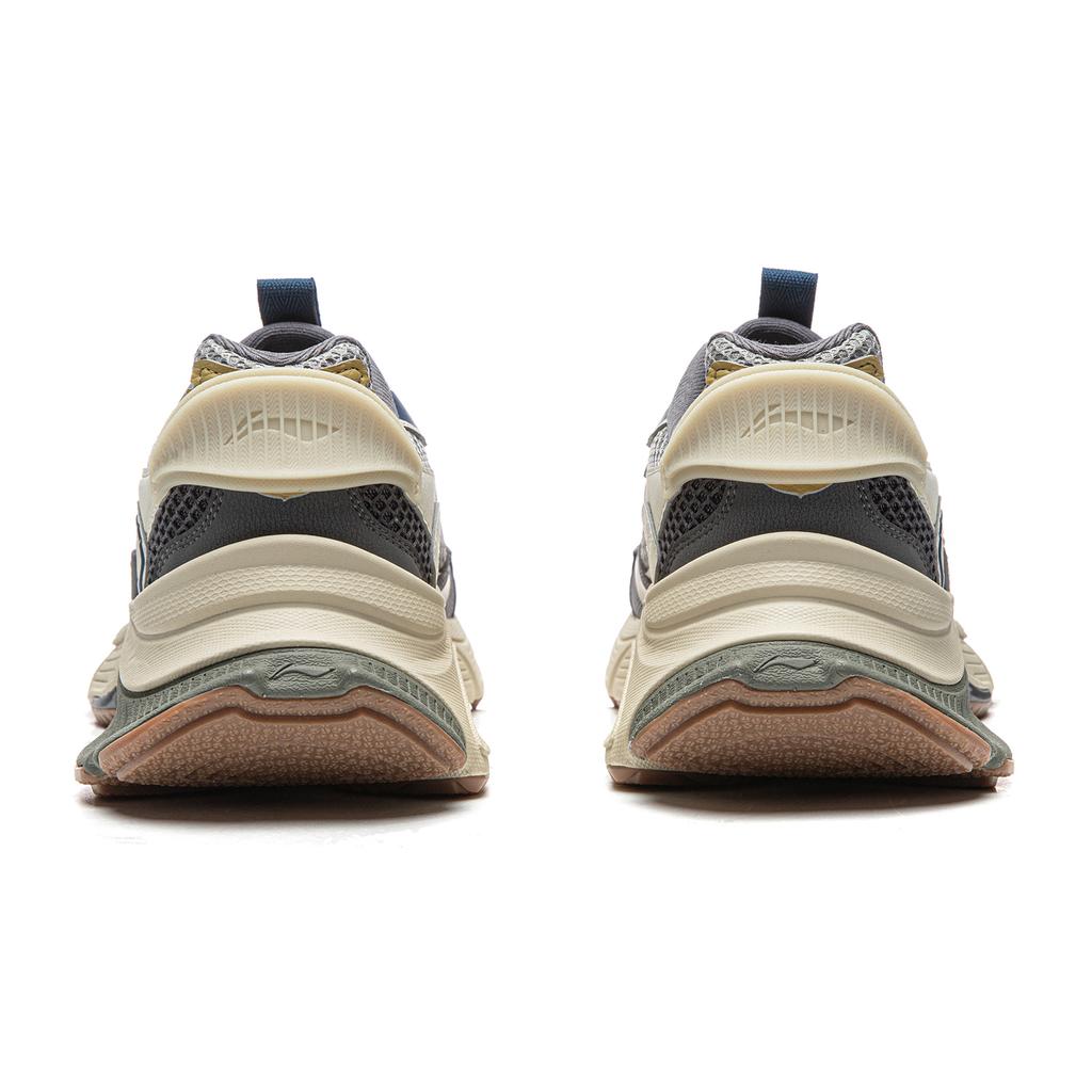 Li Ning Xingji Cushioning Abrasion Resistant Breathable Low top Chunky Sneakers Men's Gray Blue AGCW087-3