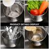 Edelstahl Abgießkorb Spülbecken Speisefänger Küche Obst Sieb Filter Obst Waschkörbe Behälter